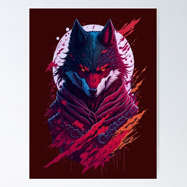 Item preview, The Sinister Ninja Wolf designed and sold by dartlink.