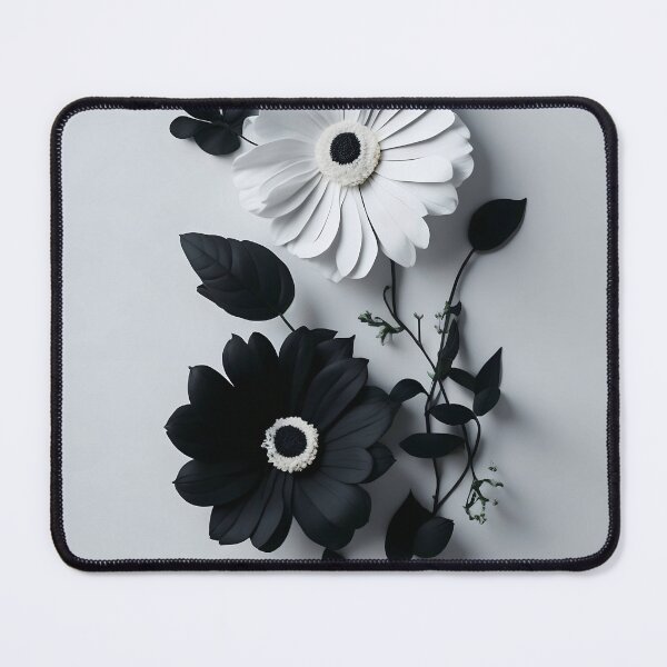 Item preview, flores minimalista preto e branco paintings designed and sold by stickerbuddy01.