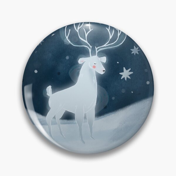 Item preview, Deer in Winter Night designed and sold by leptiko.