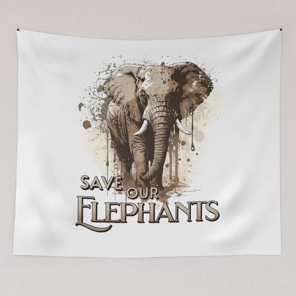 Item preview, Save our elephants designed and sold by addict2reading.