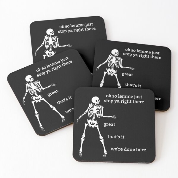 Item preview, Sassy Skeleton "We're done here" Funny Saying designed and sold by sassyskeleton.