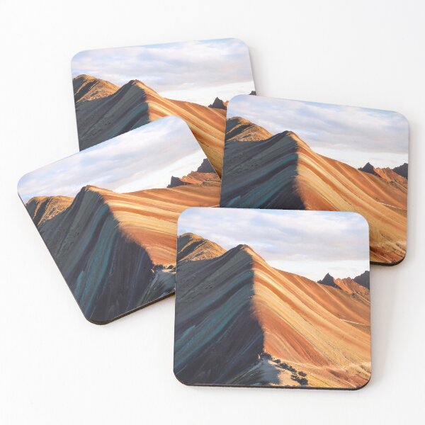 Item preview, rainbow mountains Vinicunca poster / travel wall art / Peru vacation / photography / Andes designed and sold by PanenkaPrints.