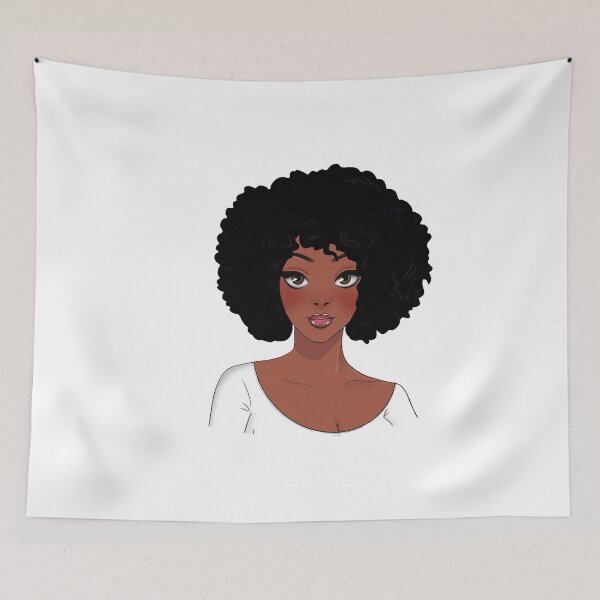 Item preview, mujer afro negra designed and sold by MarisoArt.