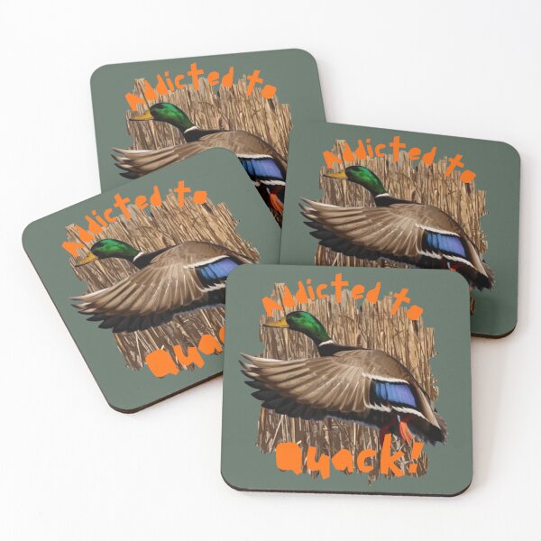 Item preview, Flying Mallard Duck Hunting Addicted to Quack designed and sold by LifeCrush.