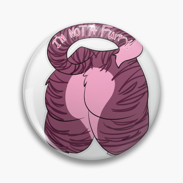 Item preview, I'm not a furry! (Pink)  designed and sold by Purplepuddles20.