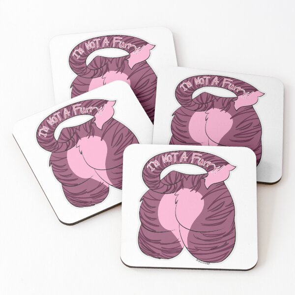 Item preview, I'm not a furry! (Pink)  designed and sold by Purplepuddles20.