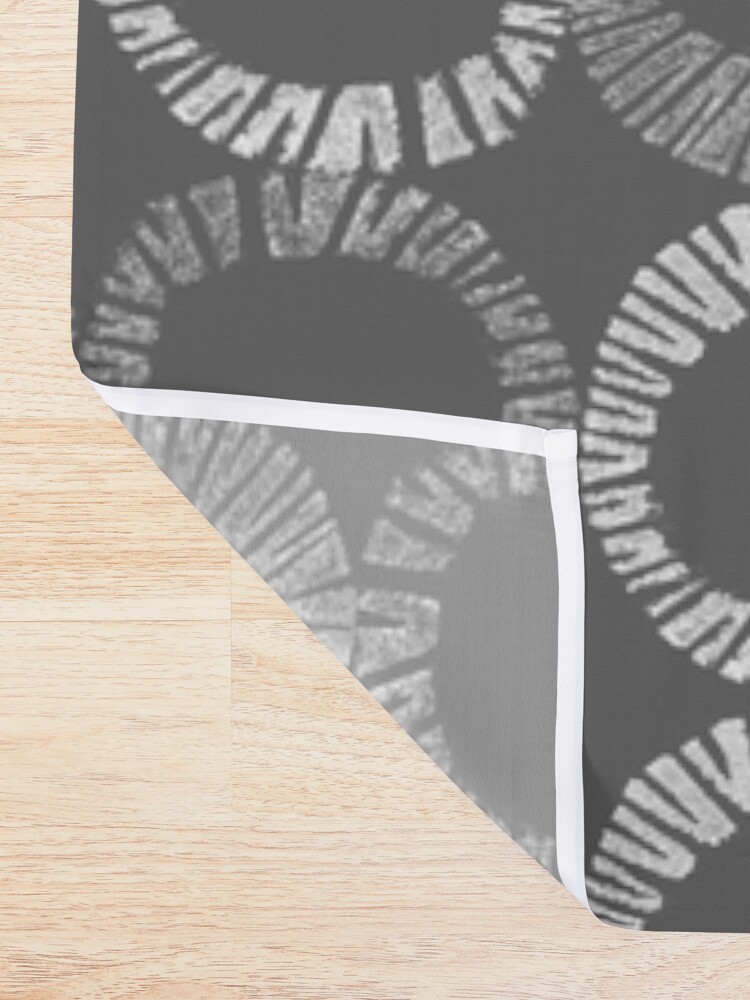 Thumbnail 2 of 5, Shower Curtain, Beach vibes monochrome designed and sold by LisaLeQuelenec.
