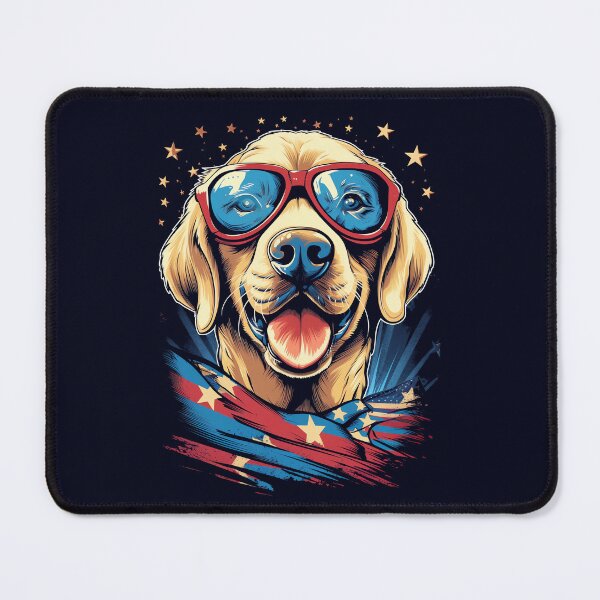 Artikelvorschau, Vintager patriotischer Labrador - US-Flagge und Hunde- oder Welpenliebhaber entworfen und verkauft von madtoyman.