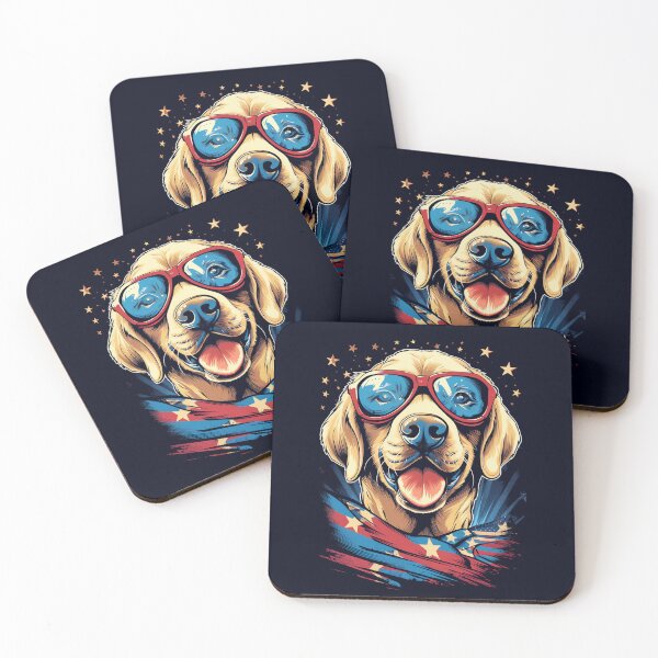Artikelvorschau, Vintager patriotischer Labrador - US-Flagge und Hunde- oder Welpenliebhaber entworfen und verkauft von madtoyman.