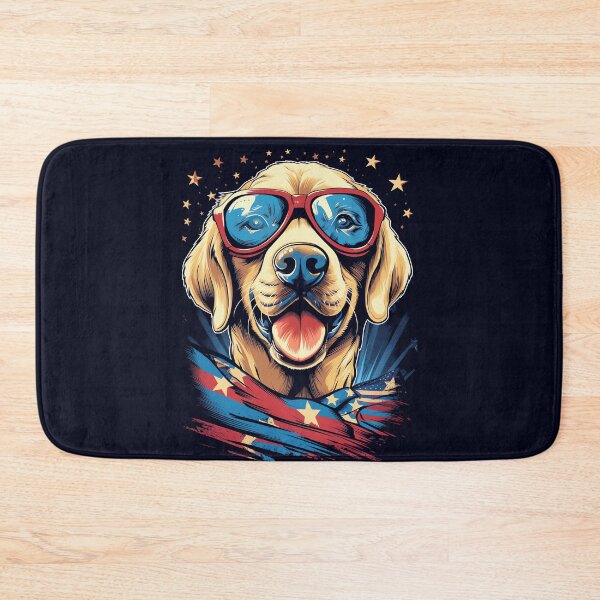 Artikelvorschau, Vintager patriotischer Labrador - US-Flagge und Hunde- oder Welpenliebhaber entworfen und verkauft von madtoyman.
