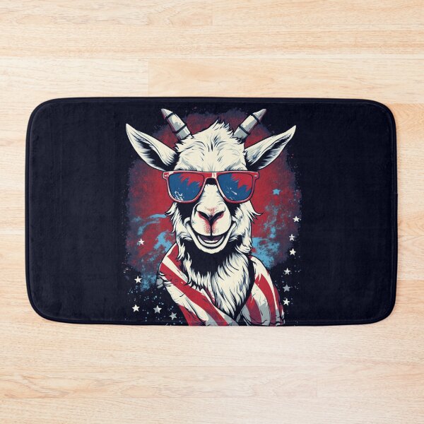 Artikelvorschau, Vintage patriotische Ziege - US-Flagge und Tierliebhaber entworfen und verkauft von madtoyman.