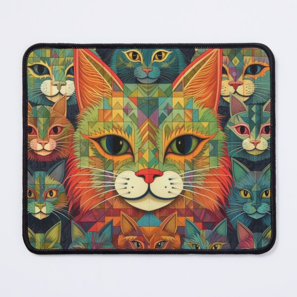 Item preview, Cat Patterns: Colorful Right Angles Cats designed and sold by Cat-n-Christ.