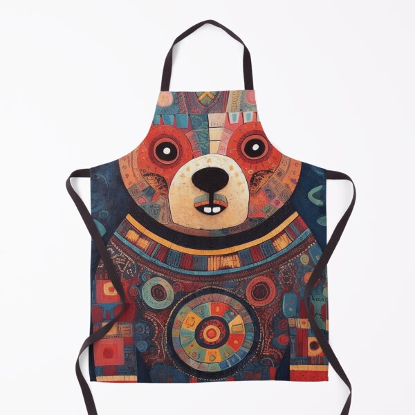 Item preview, cute bear, folk art style designed and sold by SBD-Shop.