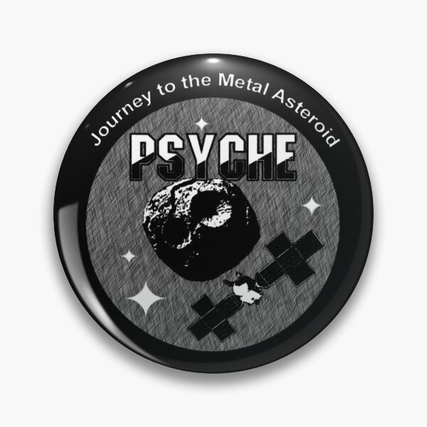 Item preview, Psyche mission to a metal asteroid logo (etched) designed and sold by SolidEarthArt.