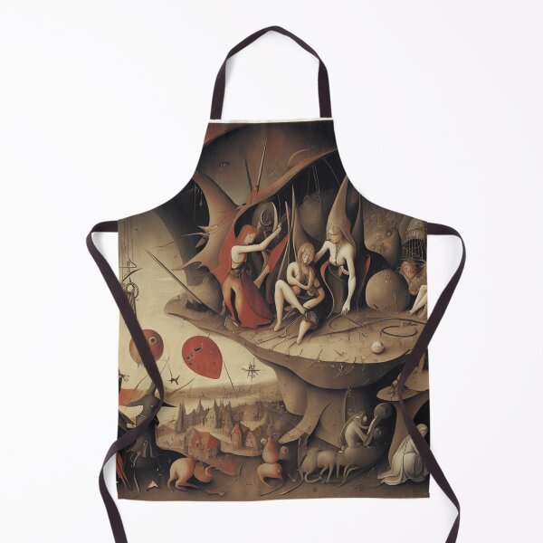 Item preview,  A twisted landscape in Hell with Demons and Fallen angels after Hieronymus Bosch designed and sold by Vintage Designs +.