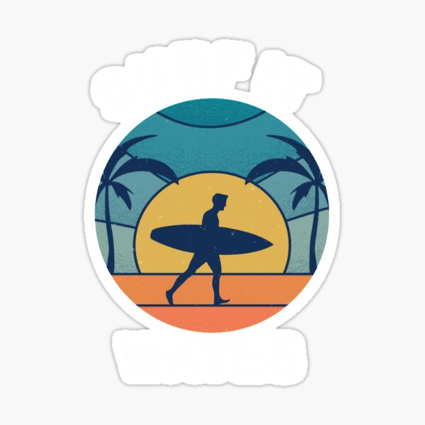 Sidewalk Surfer - Surf Skateboarding Design