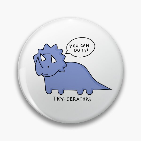 Item preview, 'try-ceratops' illustration designed and sold by bloemsgallery.