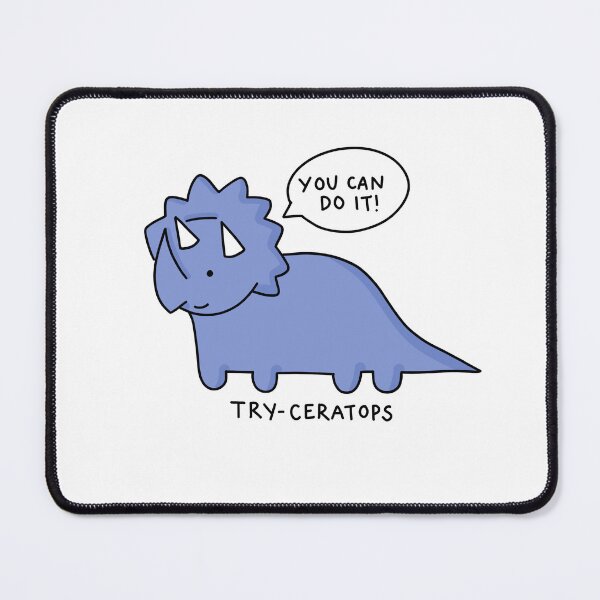 Item preview, 'try-ceratops' illustration designed and sold by bloemsgallery.