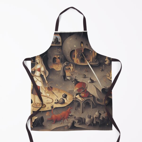 Item preview,   A twisted landscape in Hell with Demons and Fallen angels after Hieronymus Bosch designed and sold by Vintage Designs +.