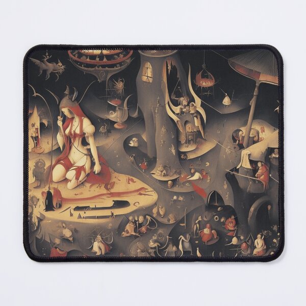 Item preview,  A twisted landscape in Hell with Demons and Fallen angels after Hieronymus Bosch designed and sold by Vintage Designs +.