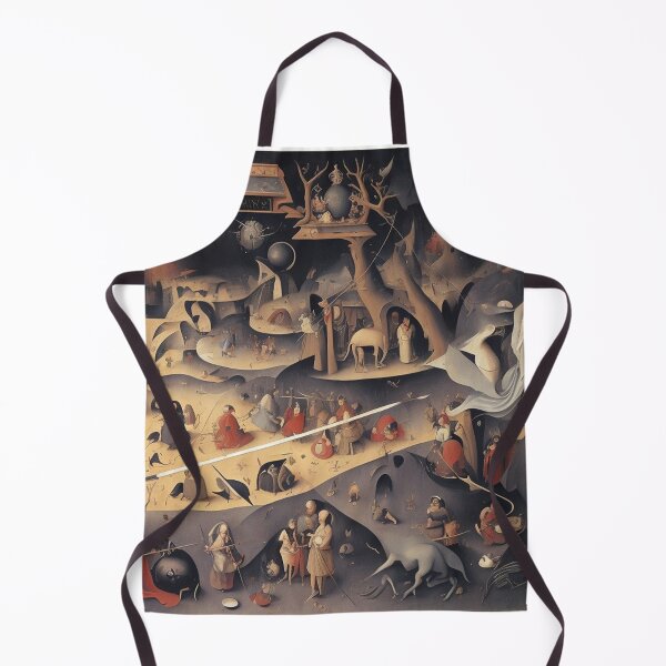 Item preview,  A twisted landscape in Hell with Demons and Fallen angels after Hieronymus Bosch designed and sold by Vintage Designs +.