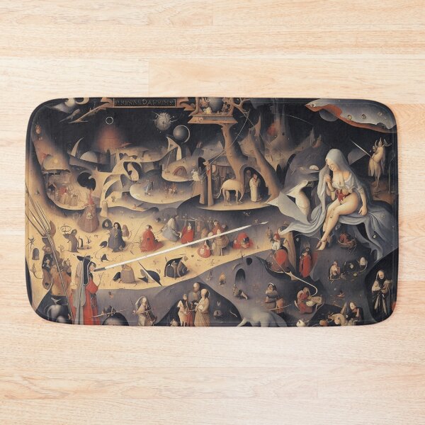 Item preview,  A twisted landscape in Hell with Demons and Fallen angels after Hieronymus Bosch designed and sold by Vintage Designs +.