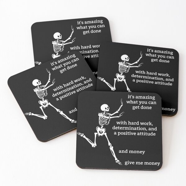 Item preview, Sassy Skeleton "Give me money" Funny Saying designed and sold by sassyskeleton.