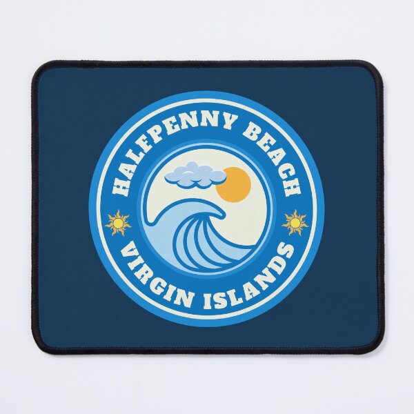 Item preview, Halfpenny Beach St Croix Virgin Islands - Summer Destination Vintage Logo designed and sold by Vintage-TM.