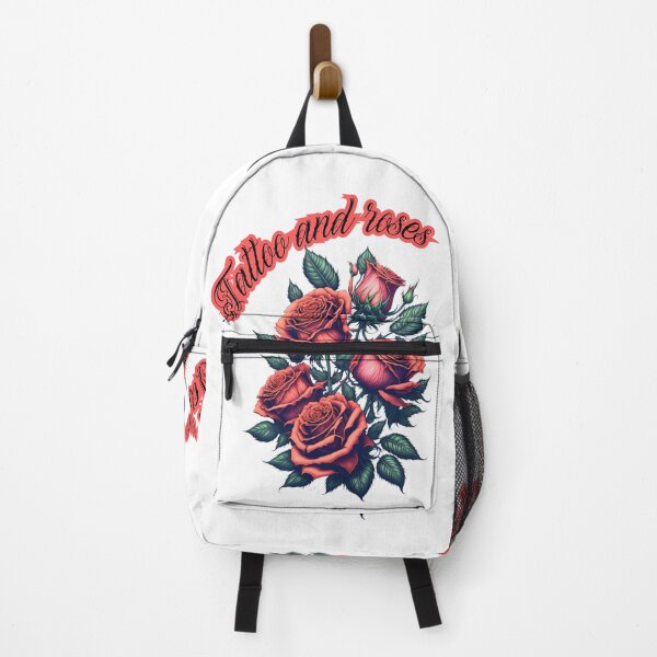 Item preview, Tattoo and roses: Color tattoo of red roses with leaves of green tones and phrase tattoo and roses. designed and sold by MonstersVariety.