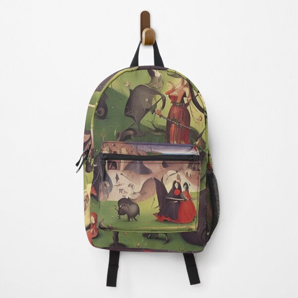 Item preview, The Garden of Unearthly Pain Hellscape in Hell with Demons and Fallen angels after Hieronymus Bosch designed and sold by Vintage Designs +.