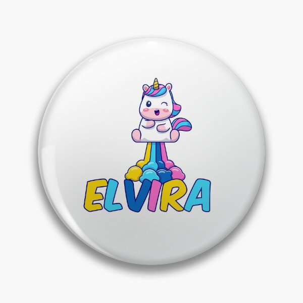 Item preview, Unicorn Poop Rainbow - Elvira Name Label designed and sold by NafilNafiz.