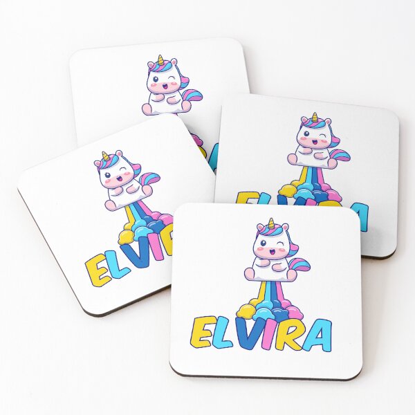 Item preview, Unicorn Poop Rainbow - Elvira Name Label designed and sold by NafilNafiz.