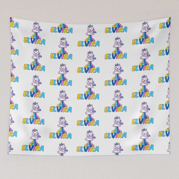 Item preview, Unicorn Poop Rainbow - Elvira Name Label designed and sold by NafilNafiz.