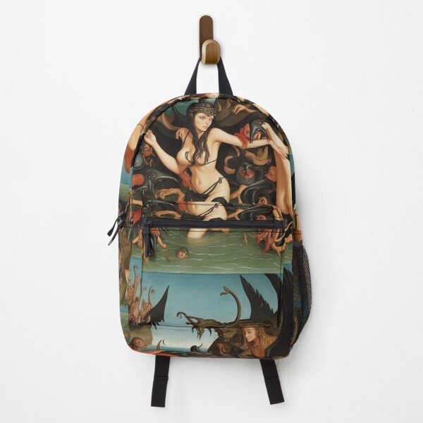 Item preview,  A twisted landscape in Hell with Demons and Fallen angels at the Witches sabbath after Hieronymus Bosch designed and sold by Vintage Designs +.