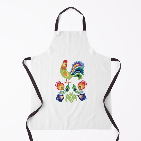 Item preview, Polish Green Rooster and Flowers designed and sold by Barbara Pixton.