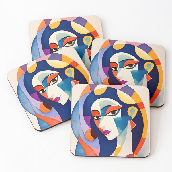 Item preview, Beautiful woman 1 - Cubism style designed and sold by ThousandsShades.