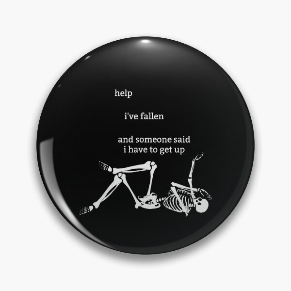 Item preview, Copy of Sassy Skeleton "Help I've fallen" Funny Saying designed and sold by sassyskeleton.