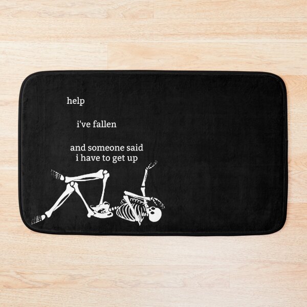 Item preview, Copy of Sassy Skeleton "Help I've fallen" Funny Saying designed and sold by sassyskeleton.