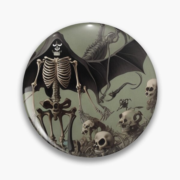 Item preview, The Lord of Death and his minions with Demons and Fallen angels at the Witches sabbath after Hieronymus Bosch designed and sold by Vintage Designs +.