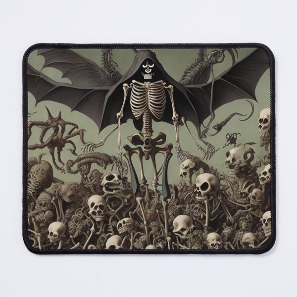 Item preview, The Lord of Death and his minions with Demons and Fallen angels at the Witches sabbath after Hieronymus Bosch designed and sold by Vintage Designs +.