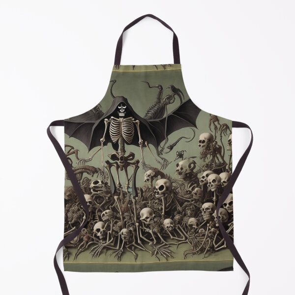 Item preview, The Lord of Death and his minions with Demons and Fallen angels at the Witches sabbath after Hieronymus Bosch designed and sold by Vintage Designs +.