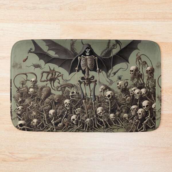 Item preview, The Lord of Death and his minions with Demons and Fallen angels at the Witches sabbath after Hieronymus Bosch designed and sold by Vintage Designs +.