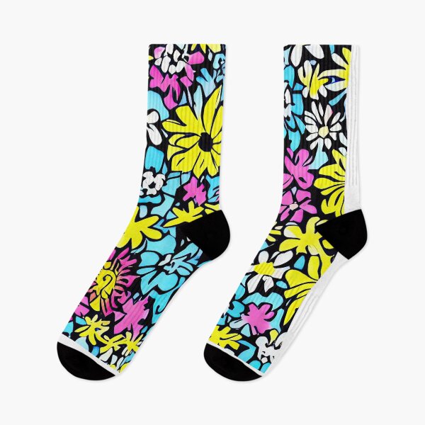 Artikelvorschau, Boho Floral AI Kunstdruck, moderne Wohndekoration, abstrakte Kunst, Boho Botanische Kunst, bunter Duschvorhang entworfen und verkauft von casaai.