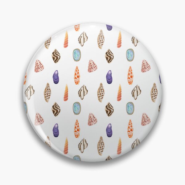 Item preview, Textured, patterned seashell pattern, white  designed and sold by Naty Design Prague.