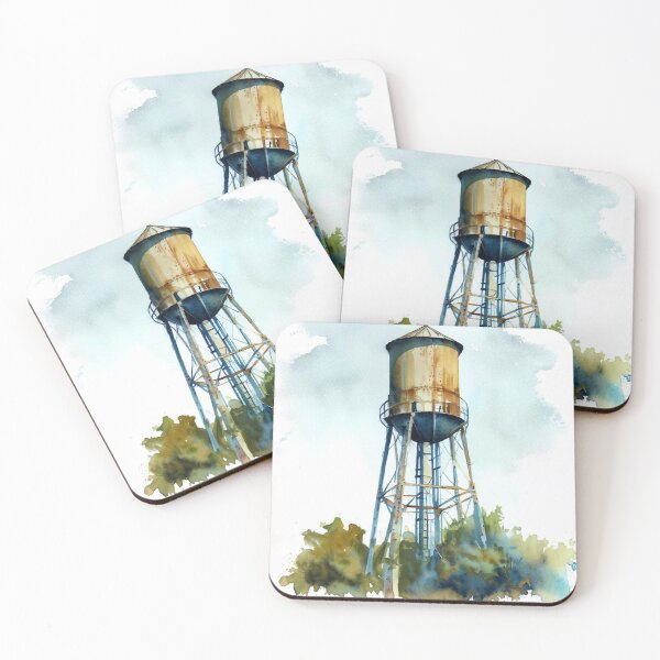 Item preview, Water tower designed and sold by Donkey's Salad.