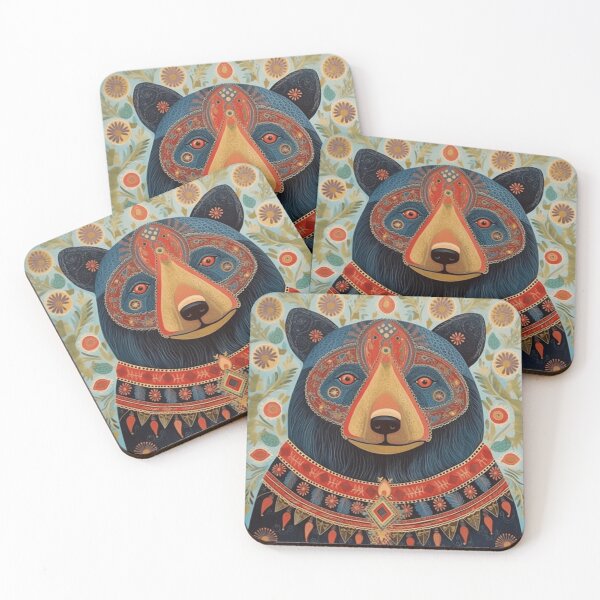 Item preview, daddy bear, folk art style designed and sold by SBD-Shop.