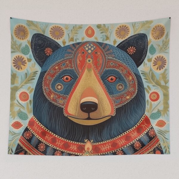 Item preview, daddy bear, folk art style designed and sold by SBD-Shop.