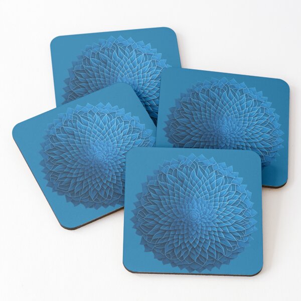 Item preview, Light Blue Circular Mandala - Serene Beauty and Intricate Patterns designed and sold by dimaxstore.