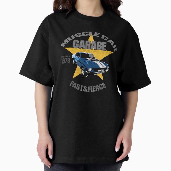 Yellow Muscle Car Oversized T-Shirt