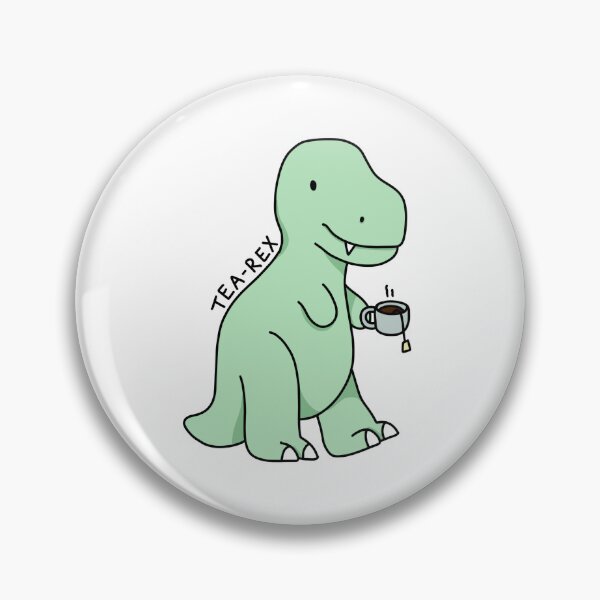 Item preview, 'tea-rex' illustration designed and sold by bloemsgallery.
